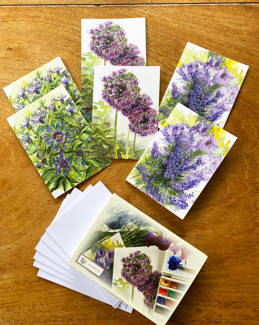 ‘Blue Floral’ Greeting Card Collection